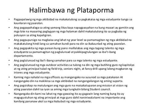 plataporma example sk kagawad|Barangay councilor .